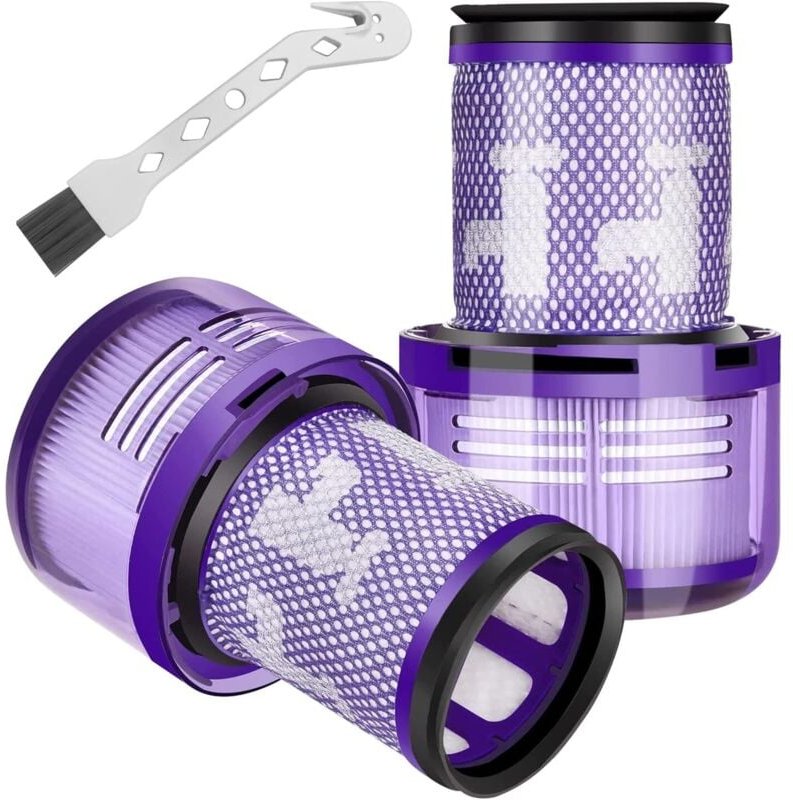 2er-Pack Ersatzfilter für Dyson V12 Detect Slim Absolute Extra/Total Clean/Fluffy Staubsauger.