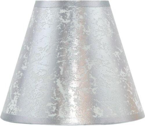 Lampenschirm lourdes konisch silber e27 40dx20dx28h