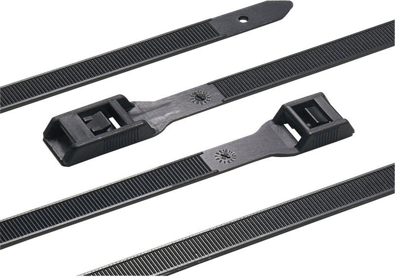 Thumbnail - HellermannTyton 112-27560 RPE275-HSW-BK-C1 Kabelbinder 275 mm 9 mm Schwarz für Schwerlastanwendung,