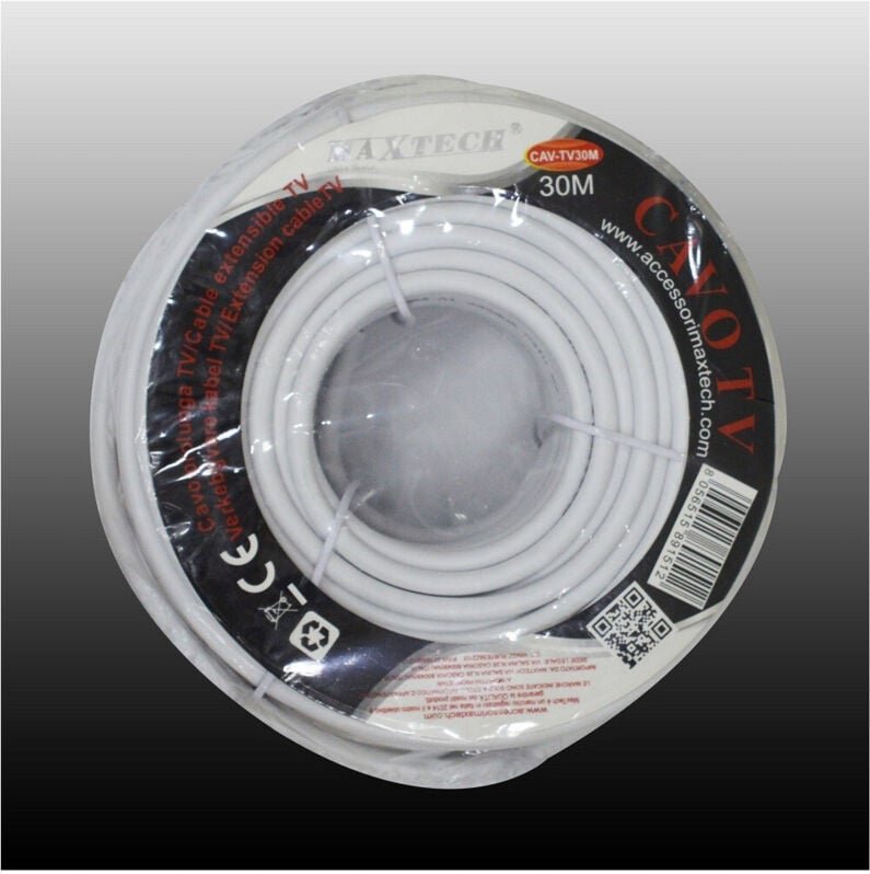 Maxtech - Trade Shop - Verlängerungskabel tv 30 Meter Satelliten-Antenne Strang CAV-TV30M -