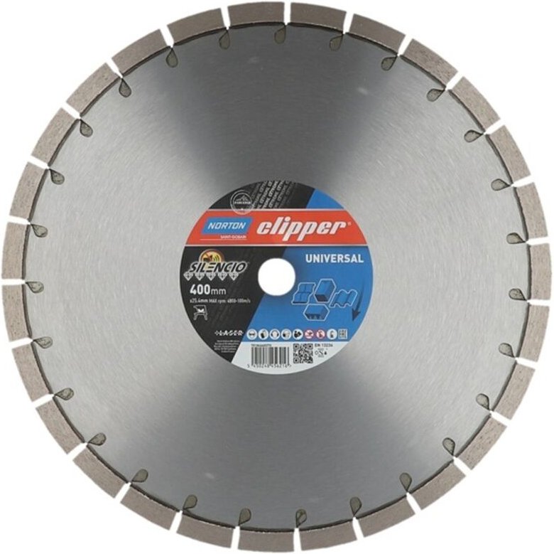 Diamanttrennscheibe Extreme Silencio Ø 400 mm für Tischsägen 4800 min-1 Segmenthöhe 15 mm