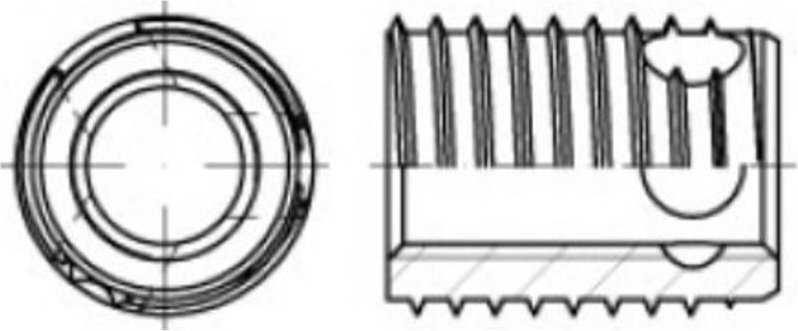 88302 ensat Stahl gelb verzinkt Typ 307 M12 - Reidl