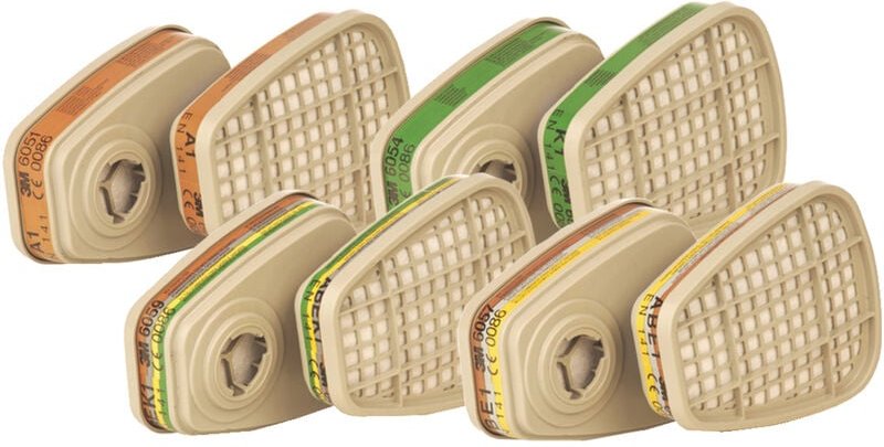 3M - Kombinationsfilter 6059 ABEK1 Filter mit Bajonettanschluss gegen organische
