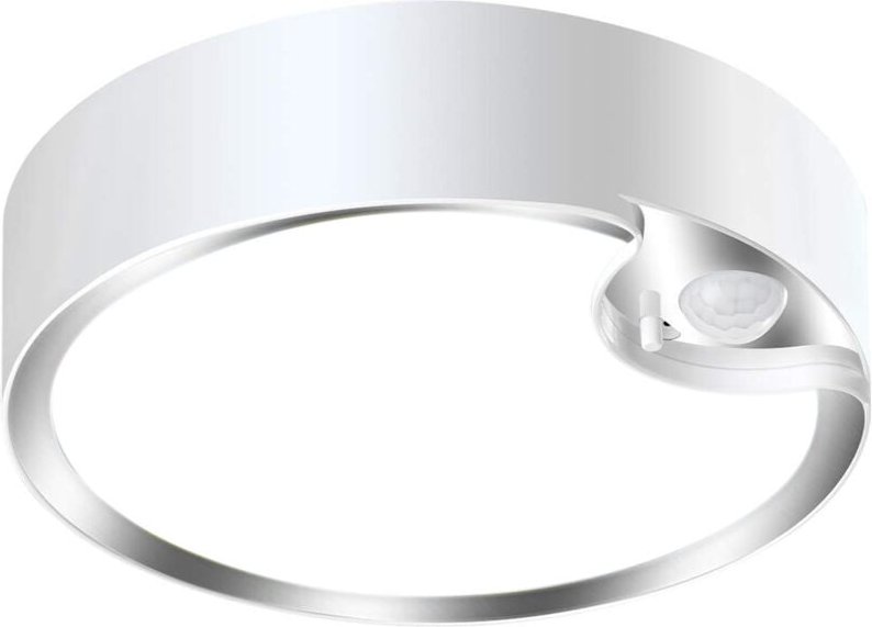 LED-Deckenleuchte mit Bewegungsmelder, batteriebetrieben, IP64, rund, für den Innen- und Außenbereich, Unterputzmontage ...