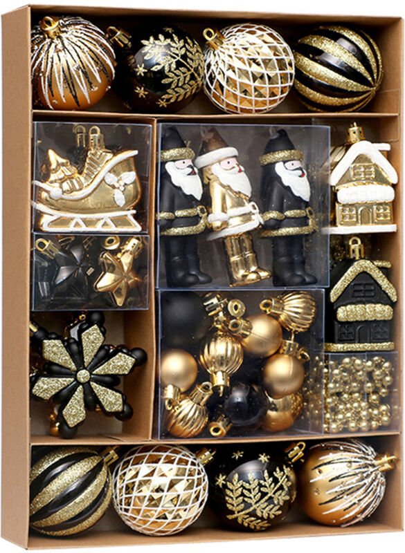 Weihnachtsdeko-Sortiment mit 50 Teilen, ideal für festliche Heimdekorationen