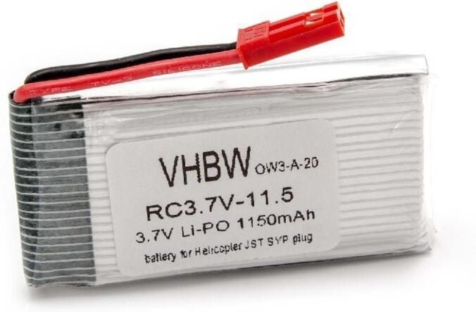 Vhbw - Li-Ion Akku 1150mAh (3.7V) kompatibel mit rc Modell Helikopter jst syp