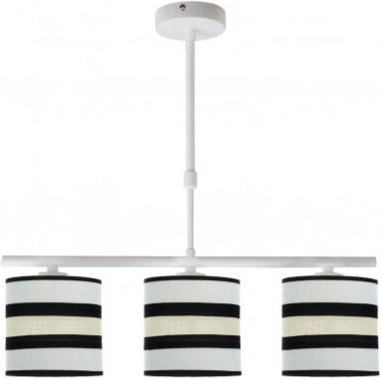 Lineare Lampe 3 Leuchten Modell Karla weiß/beige Dimmbar - Fabrilamp