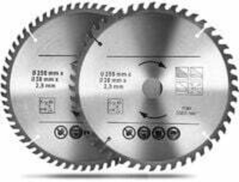Kreissägeblätter, Holzsägeblätter 2502.83048T/60T, Zwei Typen in einer Box, Hartmetall-Sägeblatt-Set, geeignet für Holzb...
