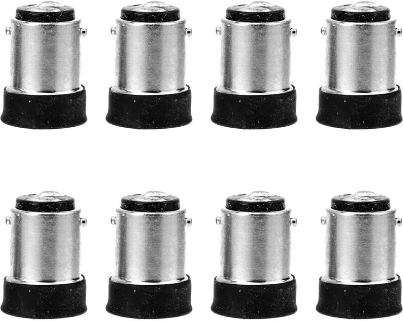 B15 auf E14 Adapter, Lampensockel-Konverter, 8-teiliger Glühbirnen-Adapter, mittlerer Sockel, Lampensockel, Lampenkonver...