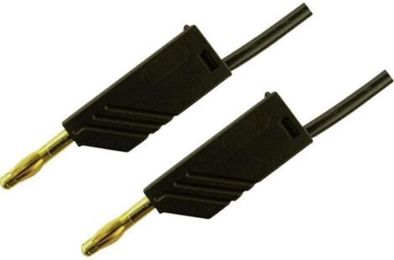 Mln 50/2,5 sw Messleitung Lamellenstecker 4 mm Lamellenstecker 4 mm 0.50 m Schwarz 1 - Sks Hirschmann