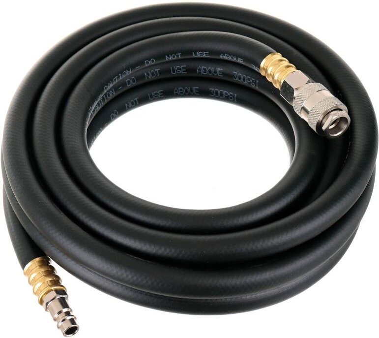 Pneumatischer Schlauch Gummi Kompressorschlauch 5m 10mm Schnellkupplungen