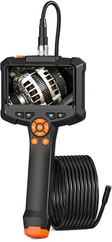 Endoskopkamera, 4,3-Zoll-IPS-Bildschirm-Endoskopkamera mit 8 LED-Leuchten, IP67 wasserdichte Rohrinspektionskamera, Endo...