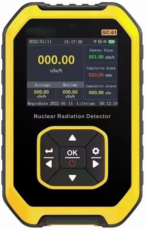 Geigerzähler, tragbarer LCD-Digital-Geigerzähler, Nuklearstrahlungsdetektor, Dosimeter, Beta-Gamma-Tester Dolaso