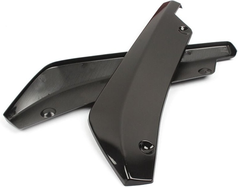 Ahlsen - Stück Heckstoßstangenspoiler-Diffusor, universeller Carbonfaser-Look, Auto-Heckstoßstangen-Lippendiffusor,