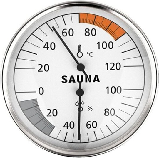Sauna-Hygrometer mit Zifferblatt zum Aufhängen, für die Prüfung der Raumtemperatur