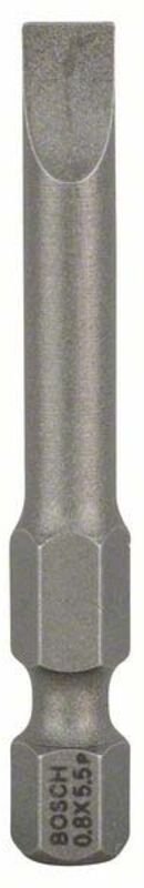 Bosch 3x Schrauberbit Extra-Hart, S 0,8 x 5,5, 49 mm - 2607001479