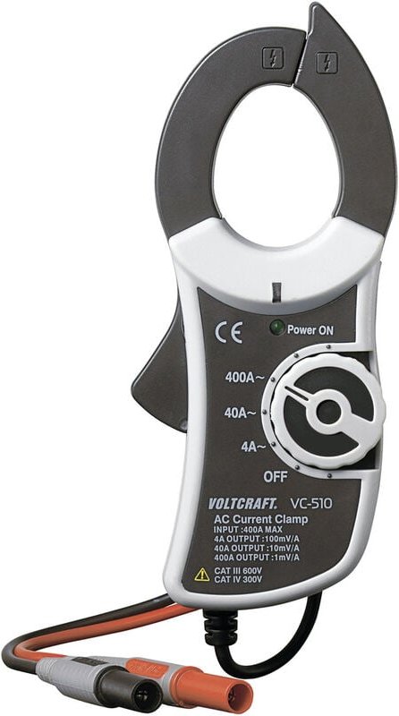 Voltcraft - VC-510 Stromzangenadapter Messbereich a/ac (Bereich): 0 - 400 a