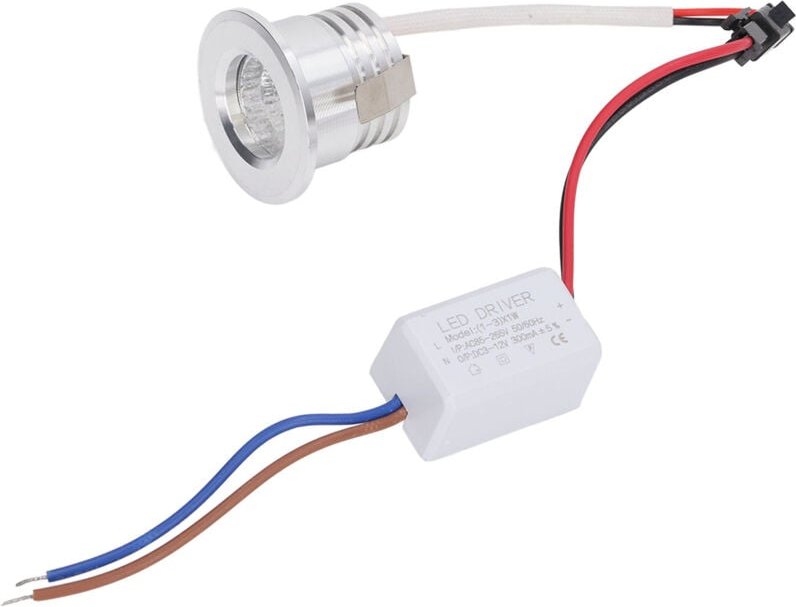 Zoternen - Mini-COB-Einbaustrahler, stabile Wrmeableitung, LED-Deckeneinbaustrahler, 3 w, silberner Lampenkrper, AC85-26...