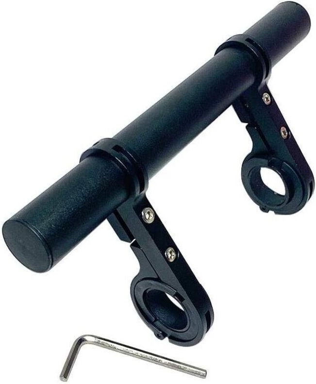 CHOYCLIT Lenkerverlängerung, Fahrradlenkerverlängerung, Lampenlicht, Telefonhalterverlängerung, Aluminiumlegierung für M...