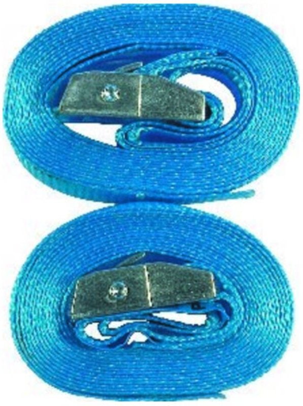 Pösamo Zurrgurt m. Klemmschloss 2,5x300cm blau a 2 Stck