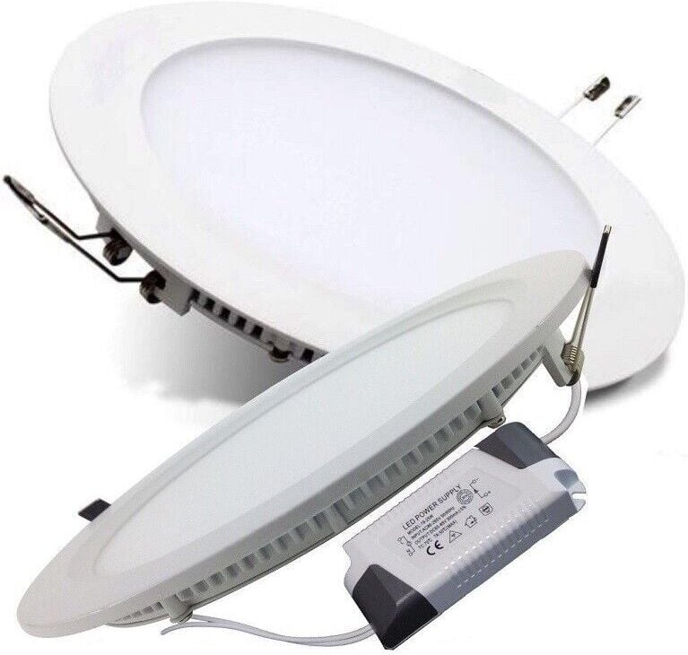 Ultraflacher24-W-Einbau-Led-Panel-Strahler,rund,frühling,warmeslicht