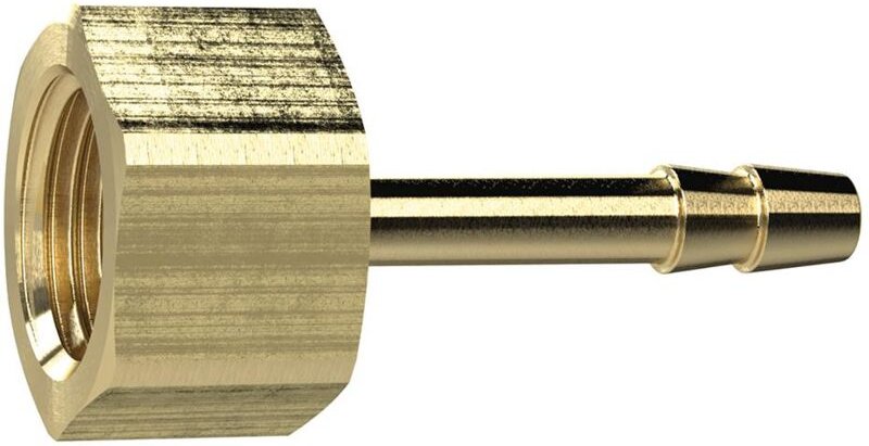 FP - Riegler Aufschraubschlauchtülle, g 1/8, für Schlauch lw 8 mm, sw 14, ms