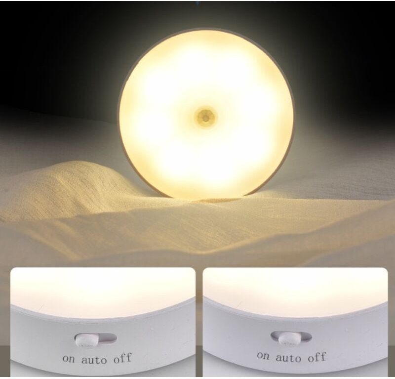 2er-Pack wiederaufladbare Nachtlichter mit Bewegungsmelder, automatisches LED-Wandnachtlicht, Kinder-Nachtlichtlampe für...