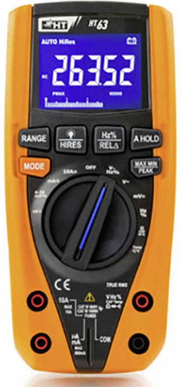 HT Instruments HT63 Hand-Multimeter digital CAT III 1000 V, CAT IV 600 V Anzeige (Counts): 6000