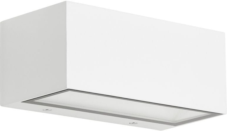 B.k.licht - led Außenwandleuchte Außenlampe IP44 4000K 12 w weiß Metall-Glas Telefunken