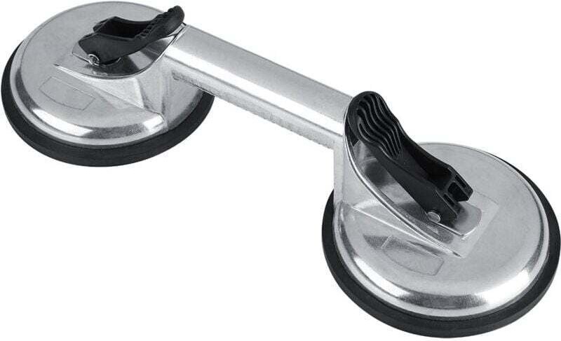 Doppelter Aluminium-Saugnapf, Saugnapf mit doppelter Handhabung, maximale Tragkraft von 105 kg flach und 85 kg vertikal,...