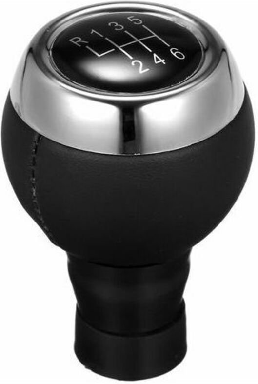 Jalleria - Mini Cooper Auto-Schaltknauf, schwarz, 6 Gänge (R-Gang oben links)