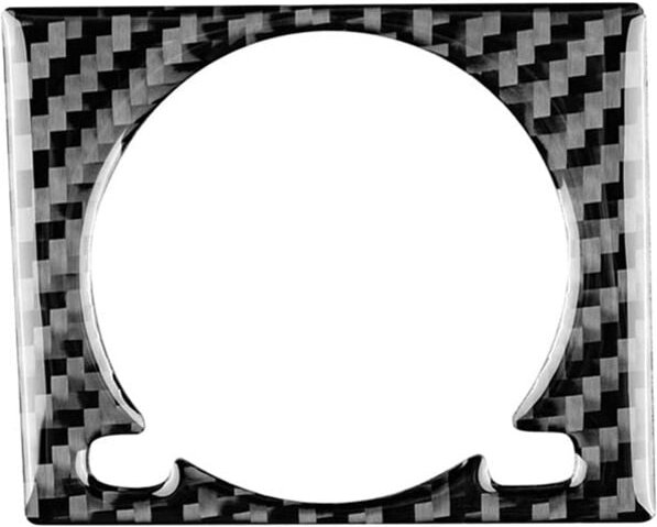 Tlily - Carbon Fiber Center Console Clock Panel Cover Rahmen Trim Aufkleber für Lexus rx 2016 2017 2018 2019 Zubehör