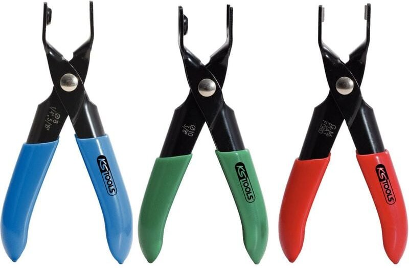 Kraftstoffleitungs-Zangen-Satz für Steckkupplungen, 3-tlg