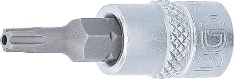 Bit-Einsatz Antrieb Innenvierkant 6,3 mm (1/4') TS-Profil (für Torx Plus) mit Bohrung TS20