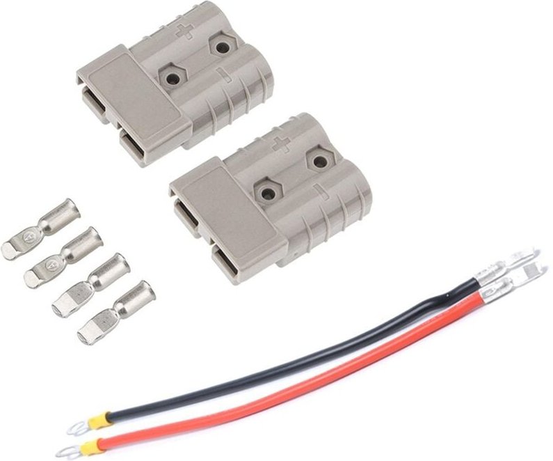 Tlily - 600 v 50 a Auto-Schnellstromkabel, Batterieanschluss, 10 awg, für Auto, Van, Motorrad, Wohnmobil, Kombi, Anhänge...