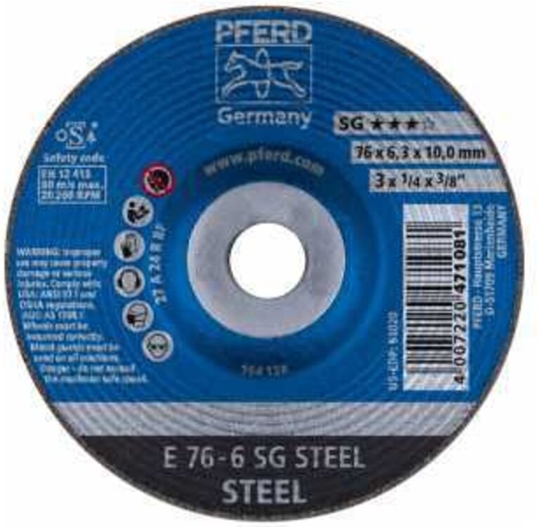 PFERD Schruppscheibe E 76-6 SG STEEL/10,0