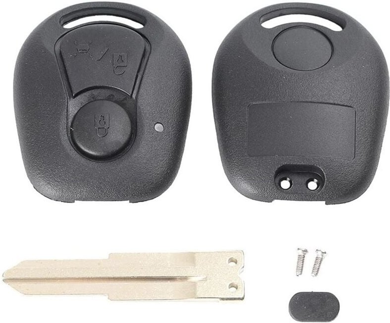 2 SchlüSsel Remote GehäUse für Actyon Ungeschnittener Klingen AnhäNger Abdeckung HüLle Trim ZubehöR Teile, A