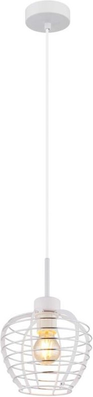 Pendelleuchte Hängeleuchte Deckenleuchte Metall weiß matt kürzbar H 120 cm