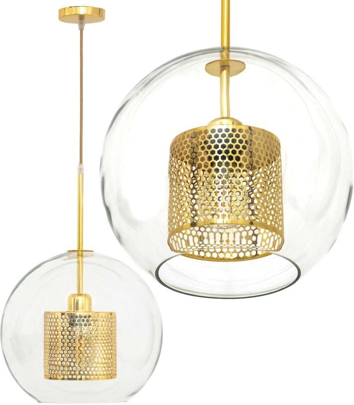 Hängelampe glas gold loft APP556-1CP 30 cm