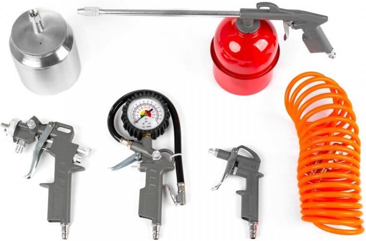 Amio PT-08 Pneumatikwerkzeug-Set, robust und komplett