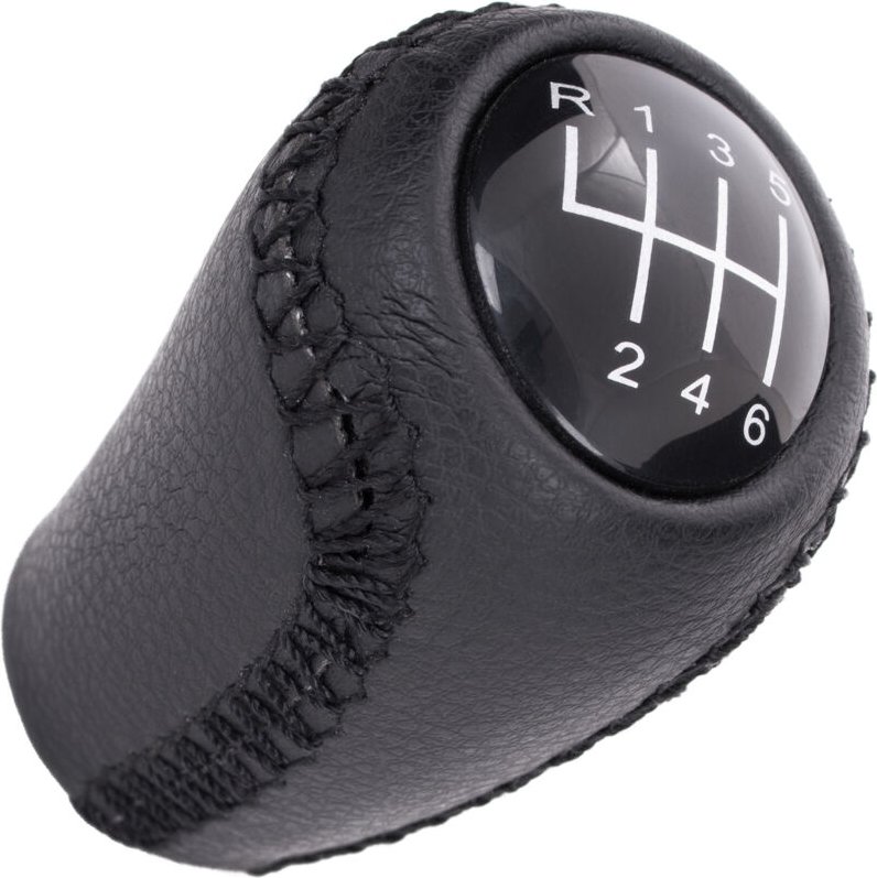 Mazda 3 06-12 Schaltknauf aus schwarzem Leder, 6-Gang