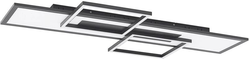 Led Deckenleuchte 'Narumi' aus Metall dimmbar mit Fernbedienung für Wohnzimmer & Esszimmer von Lucande