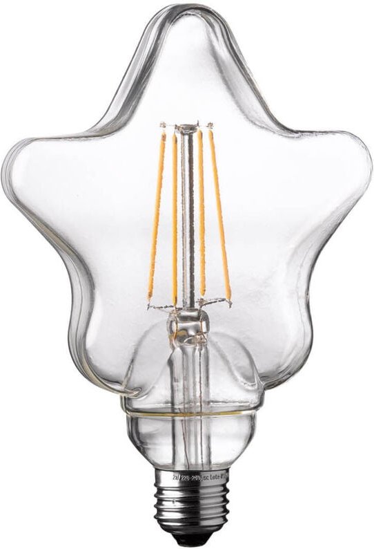 Wofi - E27 Filament led Stern - 4 Watt, 300 Lumen, warmweiß - nicht dimmbar