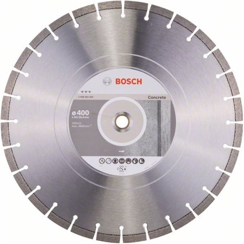 Bosch - Diamanttrennscheibe Best for Concrete, 400 x 20,00/25,40 x 3,2 x 12 mm