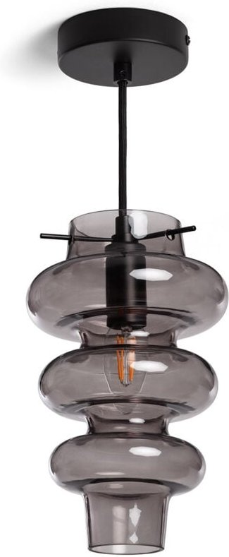 Ledkia - Pendelleuchte Glas Telder Rauchgrau