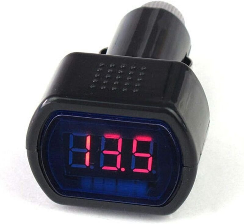 LED Digital Auto Voltmeter 12V/24V Fahrzeug Spannung Gauge Monitor für Auto Auto Lkw