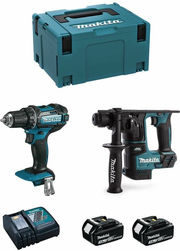 Makita - Kit MPK18223A (DDF482 + DHR171 + 2 x 3,0 Ah + DC18RC + makpac 3)