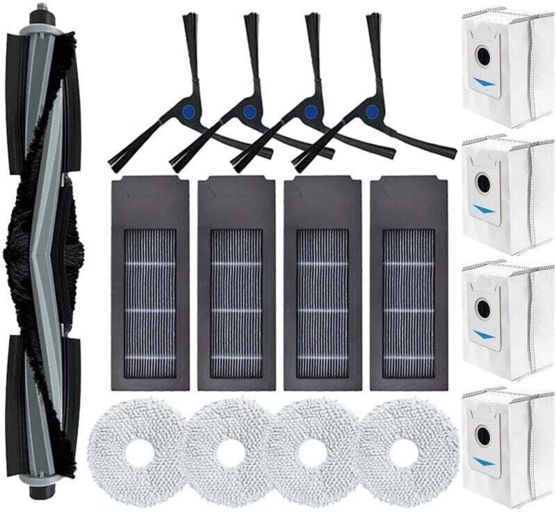 Confezione da 17 accessori di ricambio per aspirapolvere Ecovacs Deebot X2 / X2 Omni / X2 Pro / DEX86, 1 spazzola princi...