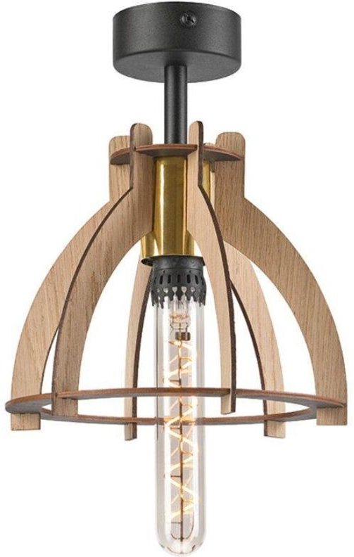 Lamkur Lando Deckenleuchte Holz hell beige 25 cm