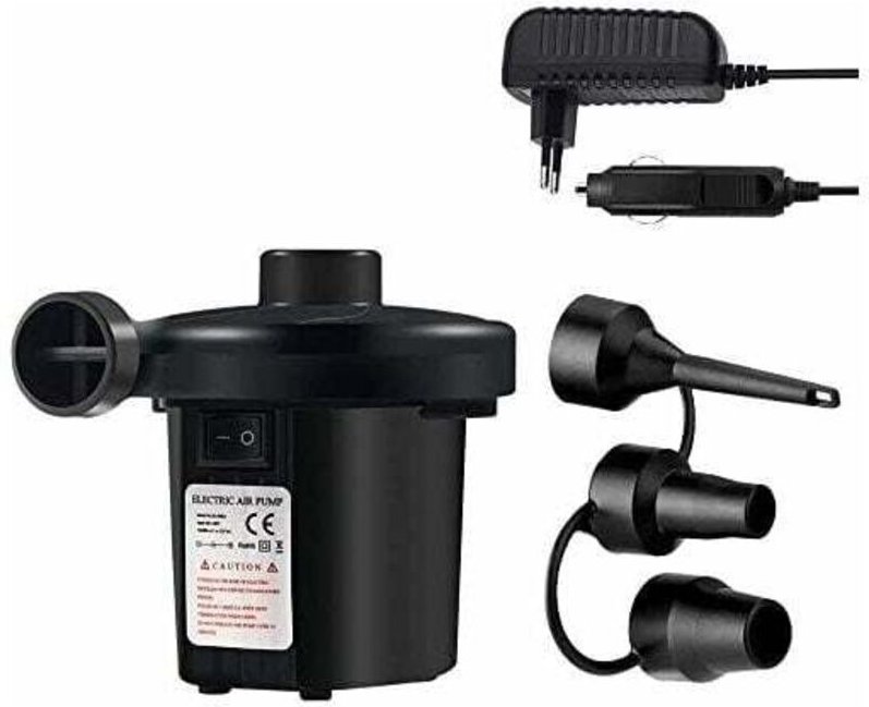 Shining House - Elektrische Luftpumpe, 2-in-1, elektrische Luftpumpe, Deflationsmaschine mit 3 Düsen für Bootsboje, Schw...